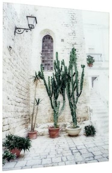 YHD Courtyard Sanctuary Glass Print-2