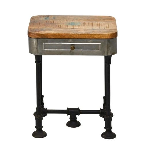 Jaipur Furniture Nanhe Rustic Sawan Lamp Table-1