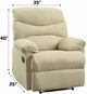 ACME Furniture Arcadia Beige Manual Recliner-2