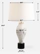 Uttermost® Magdaline Distressed White Table Lamp-2