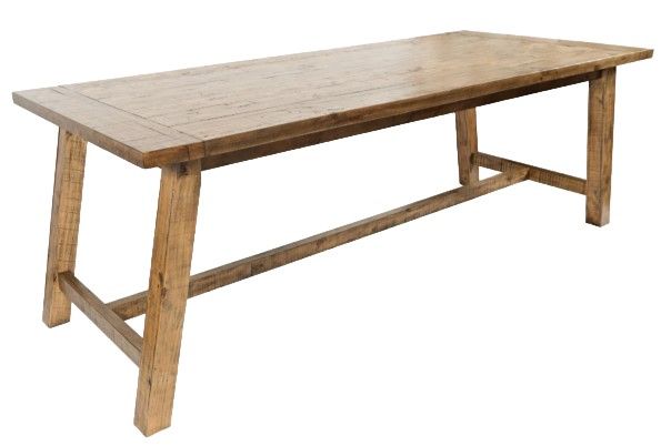 Jofran Inc. Telluride 7-Piece Gold Trestle Dining Table Set-1