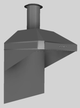 Vent-A-Hood® A Series 36" Gunsmoke Retro Style Wall Mounted Range Hood-3