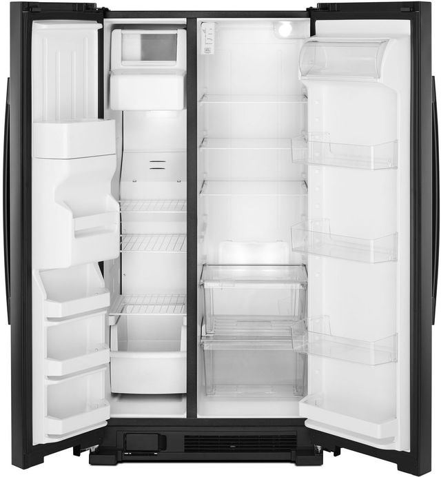Amana® 33" 21.41 Cu. Ft. Black Side-By-Side Refrigerator-1