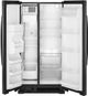 Amana® 33" 21.41 Cu. Ft. Black Side-By-Side Refrigerator-1