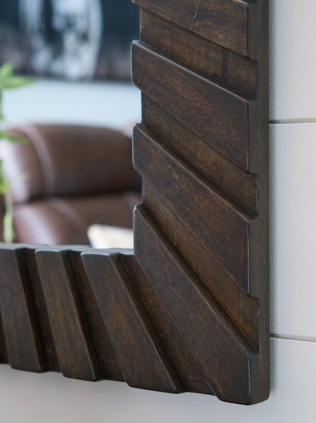 Signature Design by Ashley® Advin Dark Brown Accent Mirror-4