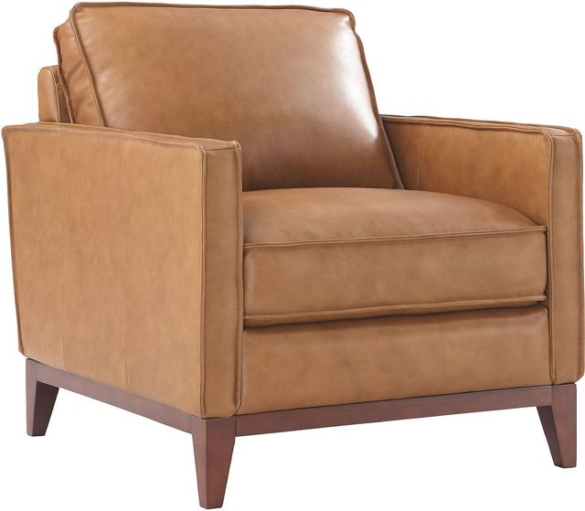 Leather Italia™ Newport Camel Leather Chair-1