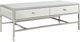 ACME Furniture Weigela Mirrored Coffee Table with Chrome Base-0