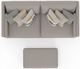 Jackson Furniture Trevor 3-Piece Nickel Small Spaced Sectional with Storage Ottoman-4