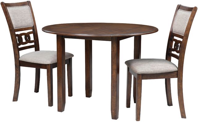 New Classic® Home Furnishings Gia 3-Piece Cherry Dining Drop Leaf Table Set-0