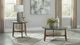 Coaster® Bradley 2-Piece Brown/Smokey Gray Coffee Table Set-1