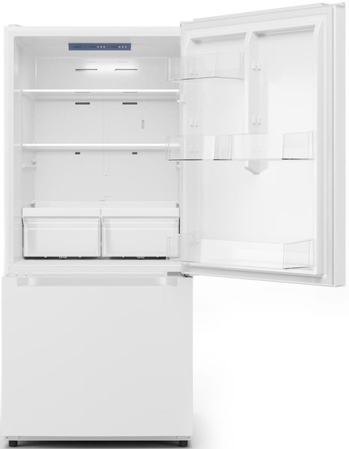Midea 30 in. 18.7 Cu. Ft. White Bottom Freezer Refrigerator - Thumbnail 2