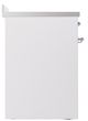 Ilve® Nostalgie II Noblesse 30'' White Pro Style Induction Range with Chrome Trim-2