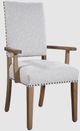 Urban Collections by Yutzy Woodworking Naples Retreat White Oak/Yolo-Grey LaRose Arm Dining Chair-0