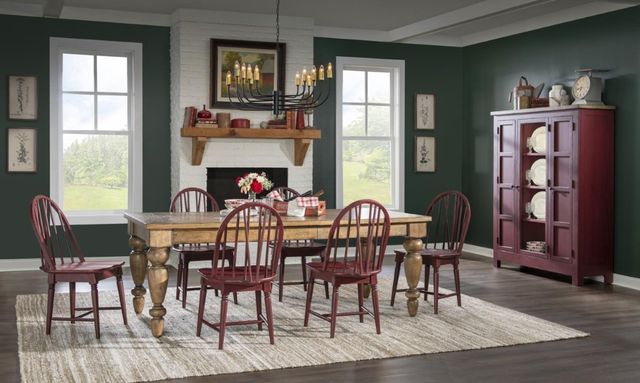 Legacy Classic Vintage Market Spiced Apple Windsor V-Shape Dining Side Chair-2