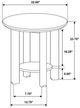 Coaster® Ottowa Washed Oak Side Table-2