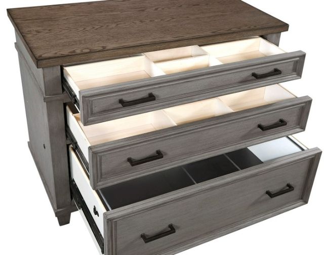 aspenhome® Caraway Aged Slate Lateral File Cabinet-1