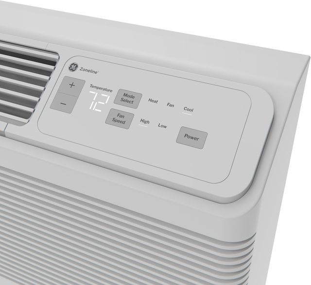 GE Zoneline® 12,000 BTU Grey White Fixed Speed Heat Pump with ICR-3