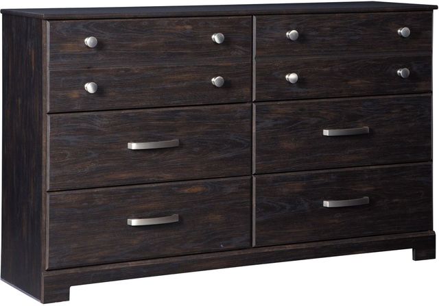 Signature Design by Ashley® Reylow 4-Piece Dark Brown Queen Bookcase Bed Set-2