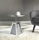 ACME Furniture Noralie Mirrored Accent Table with Faux Diamond-1