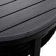 Armen Living Cayman Black Aluminum/Wicker Outdoor Coffee Table-3