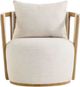 TOV Furniture Paolo Cream Swivel Accent Chair-3