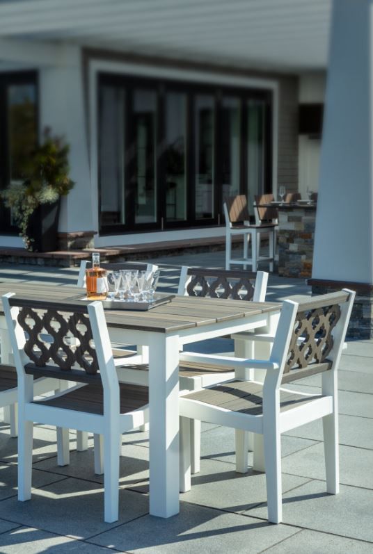 Seaside Casual Greenwich Dining Side Chair Provencal Back Style-2