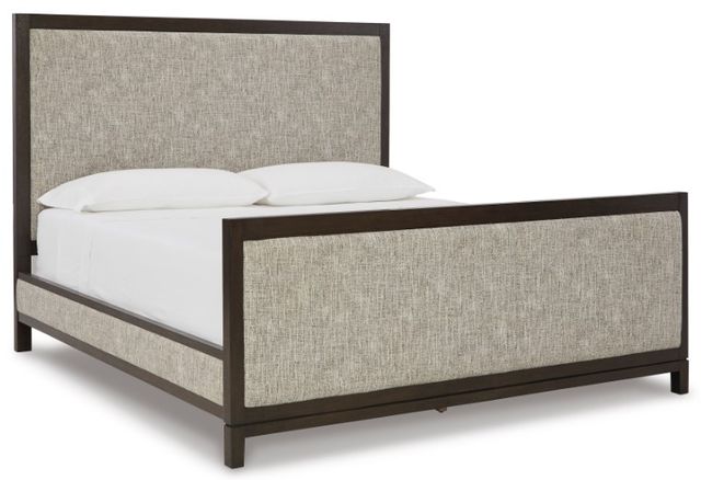Signature Design by Ashley® Burkhaus 2-Piece Brown California King Panel Bed Set-1