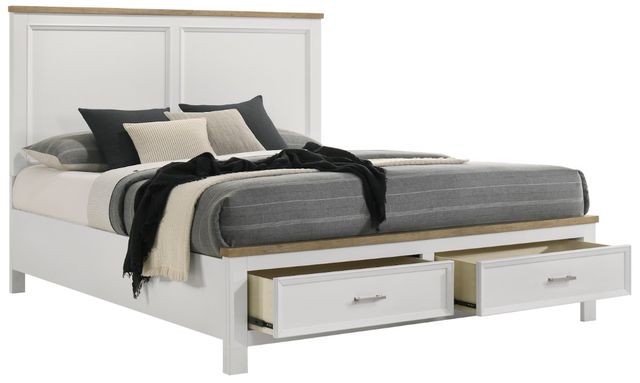 Crown Mark Aston White Queen Storage Platform Bed-3
