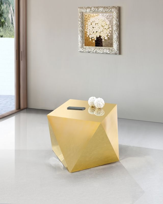 Meridian Furniture Gemma Gold End Table-2