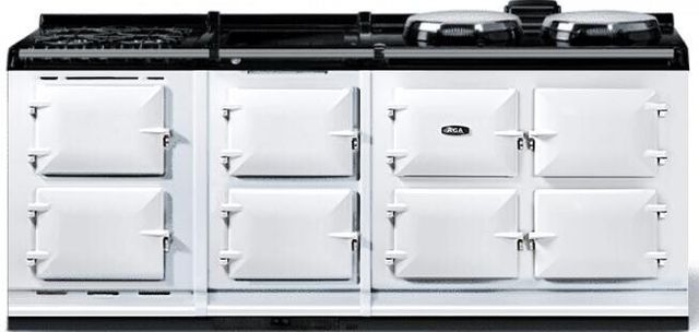 AGA™ eR7 210 Classic Cast Iron 83" White Pro Style Dual Fuel Range-0