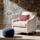 Bassett® Furniture Sosha Blue Pouf-4