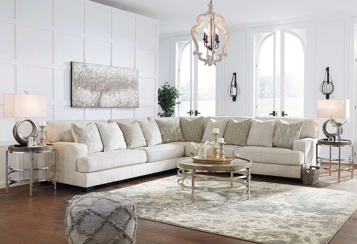 Signature Design by Ashley® Rawcliffe 3-Piece Parchment Sectional