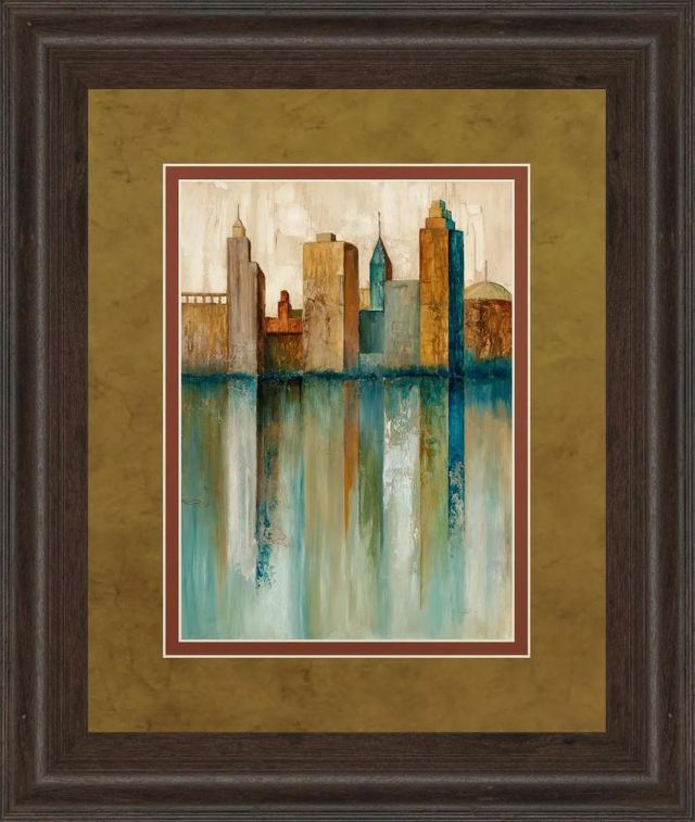 Classy Art City View Il by Norm Olson Framed Print Wall Art-1