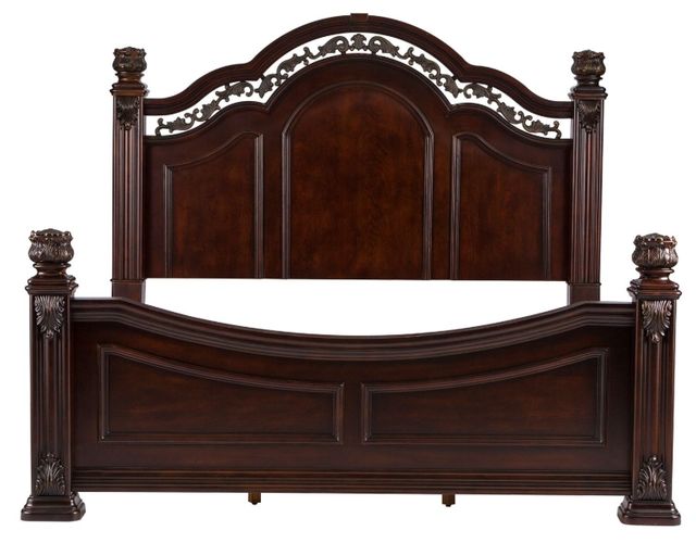 Liberty Furniture Messina Estates Cognac California King Poster Bed-2