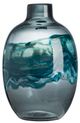 A & B Home Blue Glass Vase-1