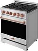 Thor Kitchen Gordon Ramsay Collection 30" Stainless Steel Pro Style Gas Range with Precision Knob Control and Rose Gold Trim-3