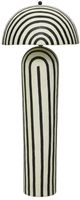 TOV Furniture Maiori Black Striped Floor Lamp-0