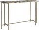 Moe's Home Collection Agate Natural Stone Top Console Table with Brass Iron Frame-0