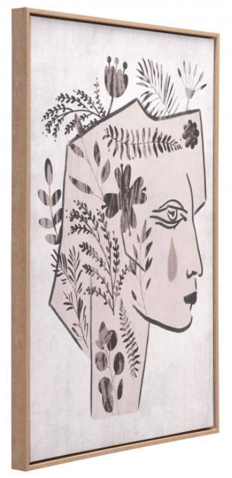 Zuo® Modern Mujer Multicolor Canvas Wall Art-1