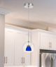 Cal® Lighting & Accessories Frosted Blue Mini Pendant-1