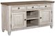 Liberty Furniture Heartland Antique White/Tobacco 56" Tile TV Console-0