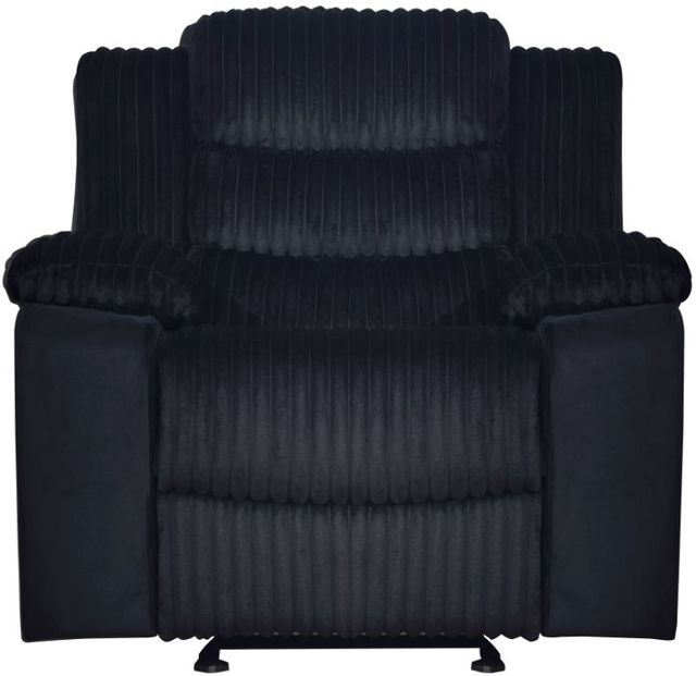 New Classic® Home Furnishings Willow Black Manual Glider Recliner-2
