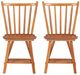 Linon Leeville 2-Piece Medium Oak Side Chair-3