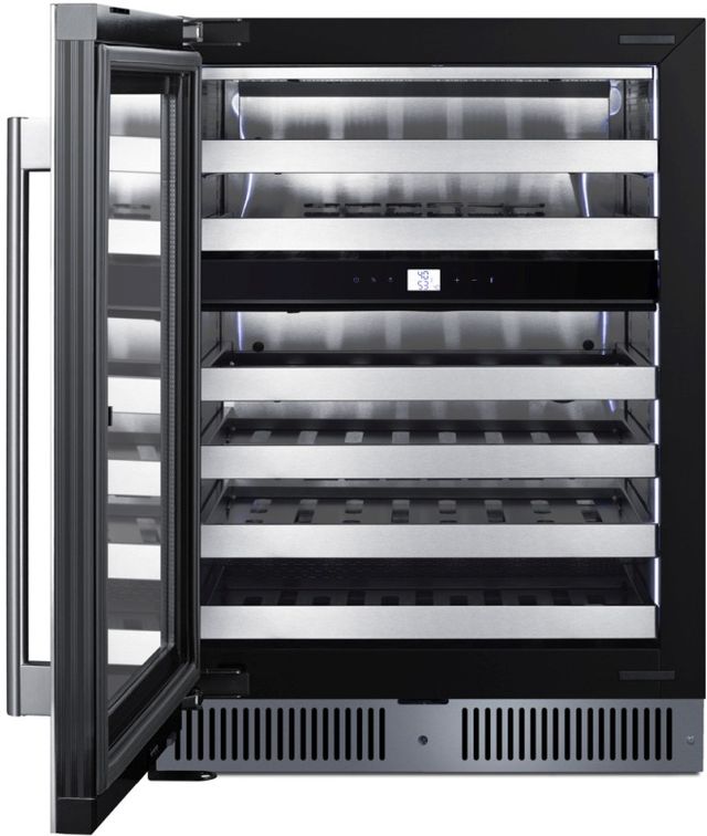 Summit® 24" Stainless Steel Built-In Wine Cooler-2
