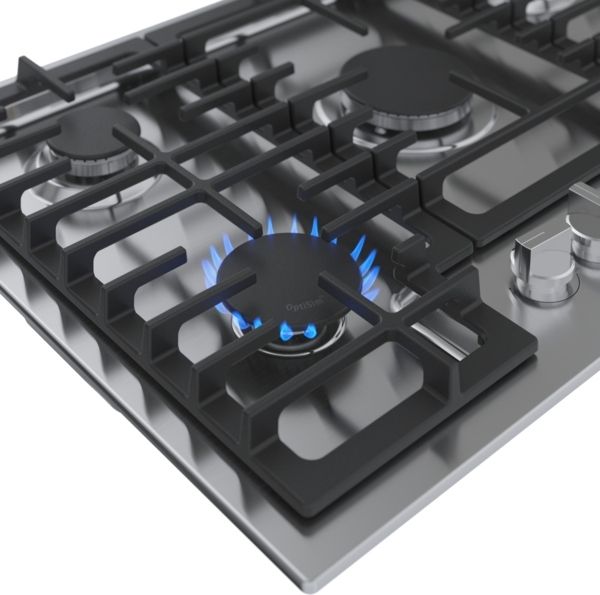 Bosch® 500 Series 30" Stainless Steel Natural Gas Cooktop-1