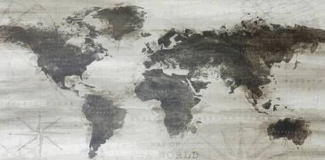 Stylecraft Dark Gray/Off-White Wall Art-1