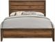 Bernards Kennedy Brown Queen Panel Bed-1