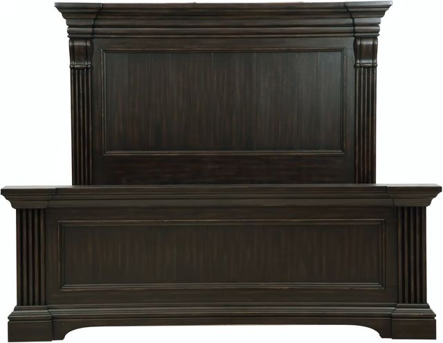 Pulaski™ Caldwell Deep Brown King Panel Bed-1