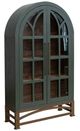 International Furniture Direct Obsidian Forest Green 2-Door Cabinet-0