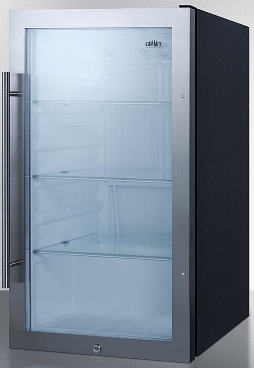 Summit® 19" 3.1 Cu. Ft. Stainless Steel Beverage Center-1